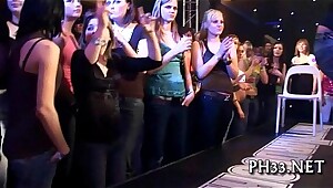 Girls holding rods in both hands